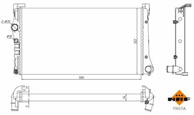 Radiators, Motora dzesēšanas sistēma NRF 53615A 5