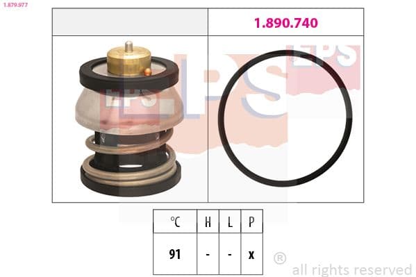 Termostats, Dzesēšanas šķidrums EPS 1.879.977 1