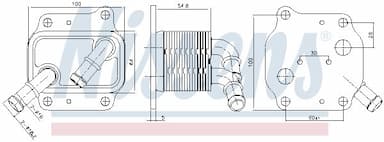 Eļļas radiators, Motoreļļa NISSENS 91231 7