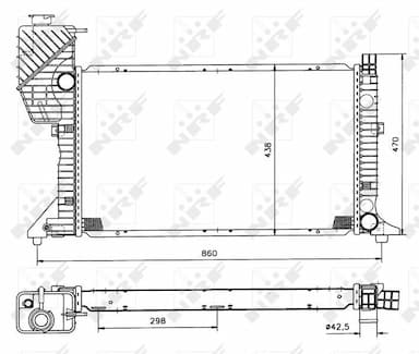 Radiators, Motora dzesēšanas sistēma NRF 50558 4