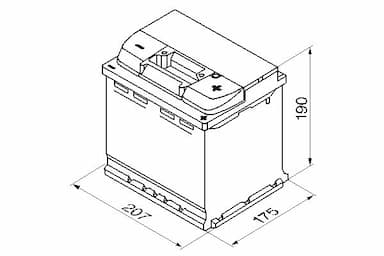 Startera akumulatoru baterija BOSCH 0 092 S40 020 6