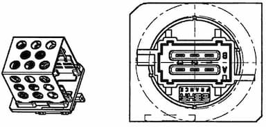 Rezistors, Salona ventilators MAHLE ABR 91 000P 2