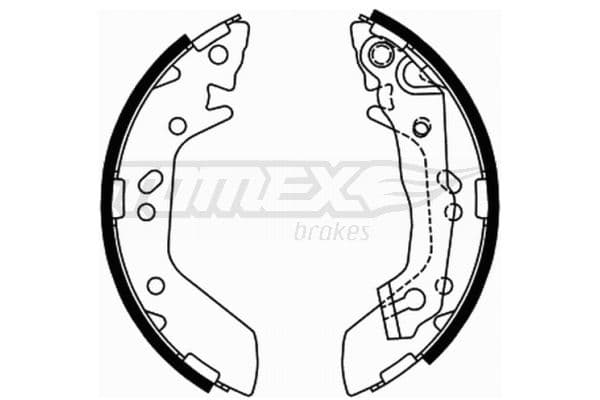 Bremžu loku komplekts TOMEX Brakes TX 21-70 1