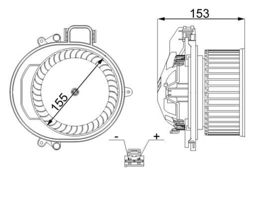 Salona ventilators MAHLE AB 257 000S 1