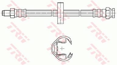 Bremžu šļūtene TRW PHB302 2