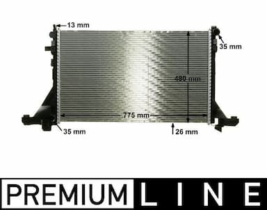 Radiators, Motora dzesēšanas sistēma MAHLE CR 1770 000P 1