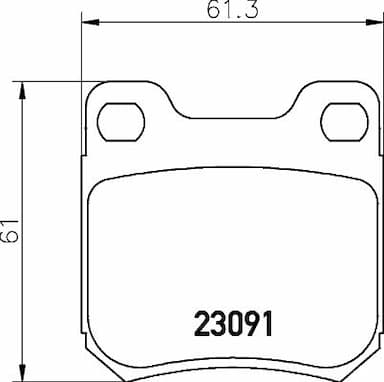 Bremžu uzliku kompl., Disku bremzes HELLA 8DB 355 009-041 1