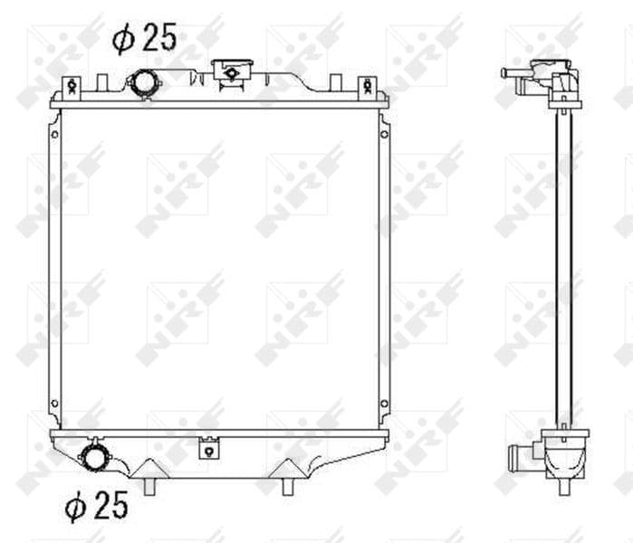 Radiators, Motora dzesēšanas sistēma NRF 507643 1