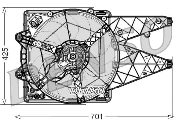 Ventilators, Motora dzesēšanas sistēma DENSO DER01030 1