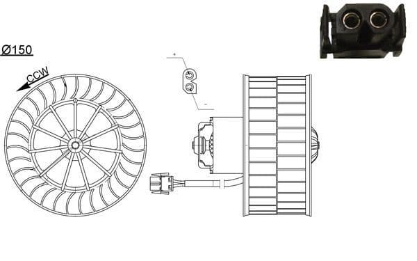 Salona ventilators MAHLE AB 44 000S 1