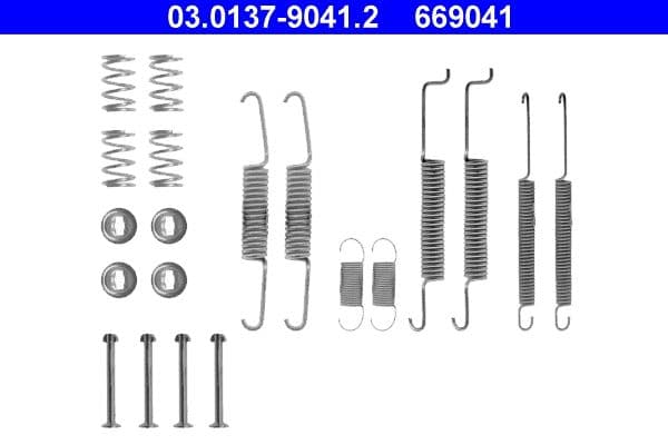 Piederumu komplekts, Bremžu loki ATE 03.0137-9041.2 1