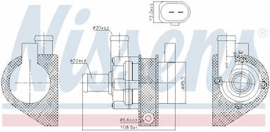 Papildu ūdens sūknis (dzesēšanas ūdens cirkulācija) NISSENS 831069 6