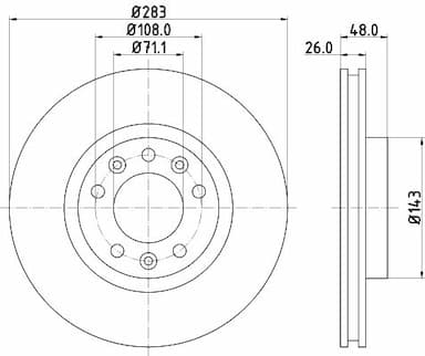 Bremžu diski HELLA 8DD 355 120-411 4