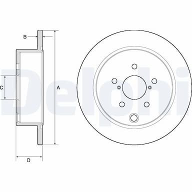 Bremžu diski DELPHI BG4776C 1