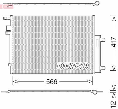 Kondensators, Gaisa kond. sistēma DENSO DCN06017 1