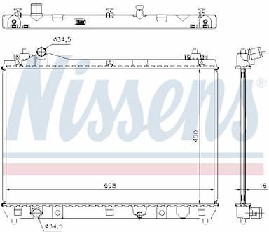 Radiators, Motora dzesēšanas sistēma NISSENS 64200 6