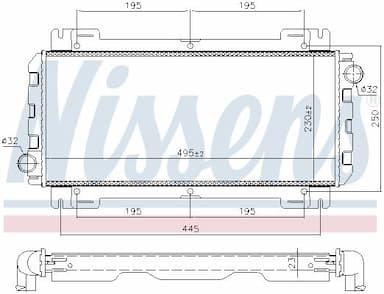 Radiators, Motora dzesēšanas sistēma NISSENS 62093 5