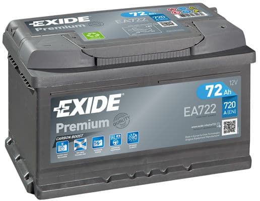 Startera akumulatoru baterija EXIDE EA722 1