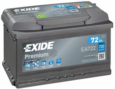 Startera akumulatoru baterija EXIDE EA722 1