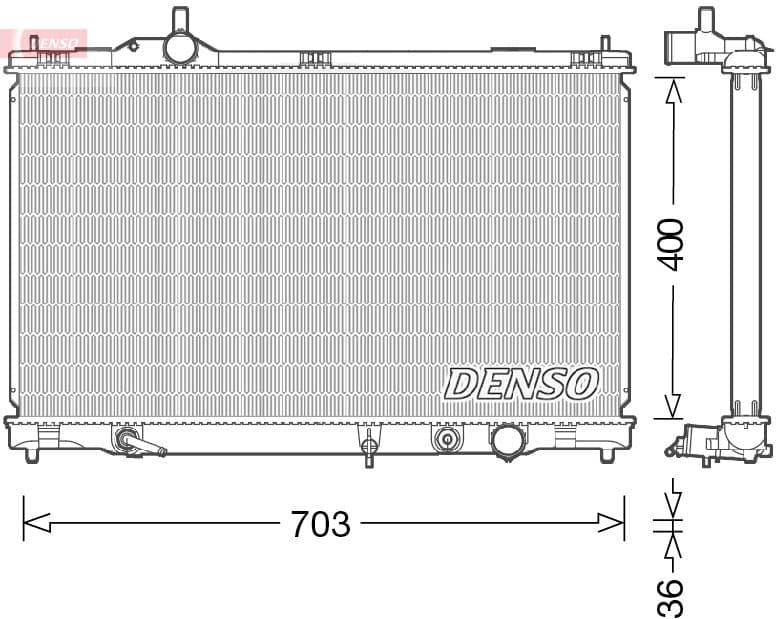 Radiators, Motora dzesēšanas sistēma DENSO DRM50095 1