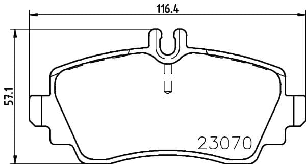 Bremžu uzliku kompl., Disku bremzes HELLA 8DB 355 018-281 1