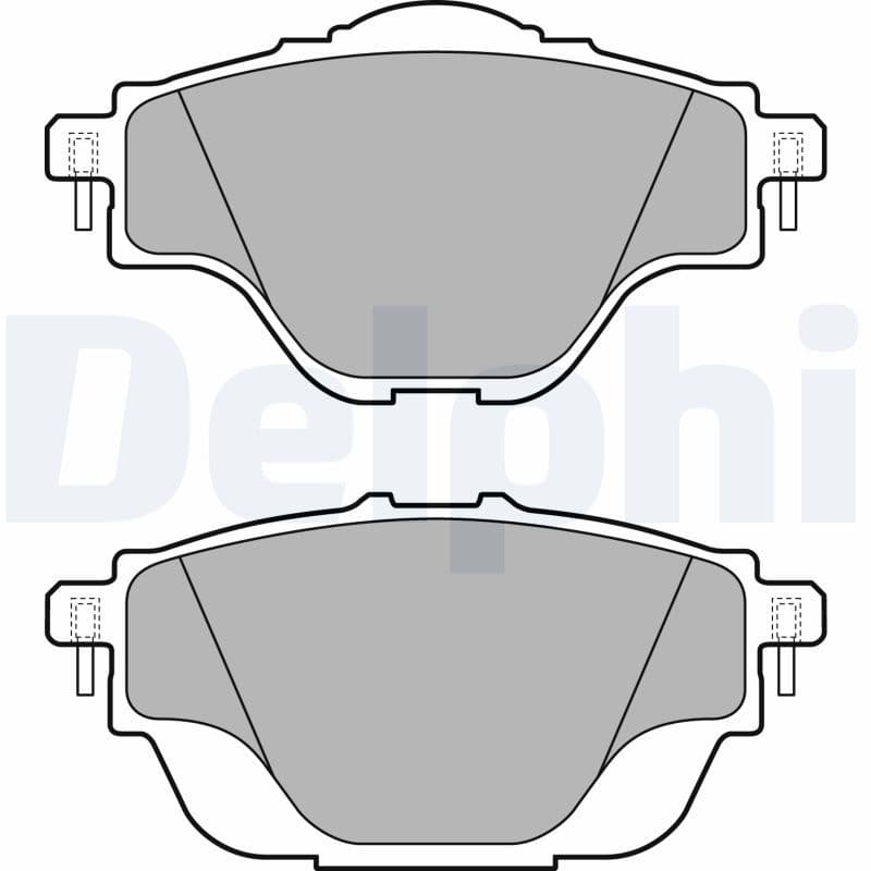 Bremžu uzliku kompl., Disku bremzes DELPHI LP2509 1