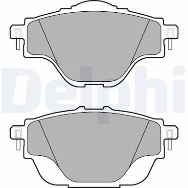 Bremžu uzliku kompl., Disku bremzes DELPHI LP2509 1