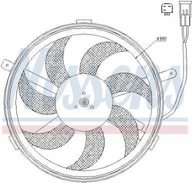 Ventilators, Motora dzesēšanas sistēma NISSENS 85631 6