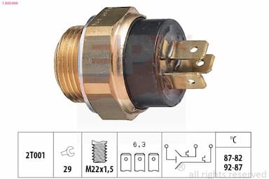 Termoslēdzis, Radiatora ventilators EPS 1.850.606 1