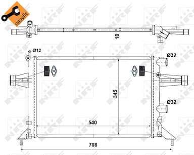 Radiators, Motora dzesēšanas sistēma NRF 507529 4