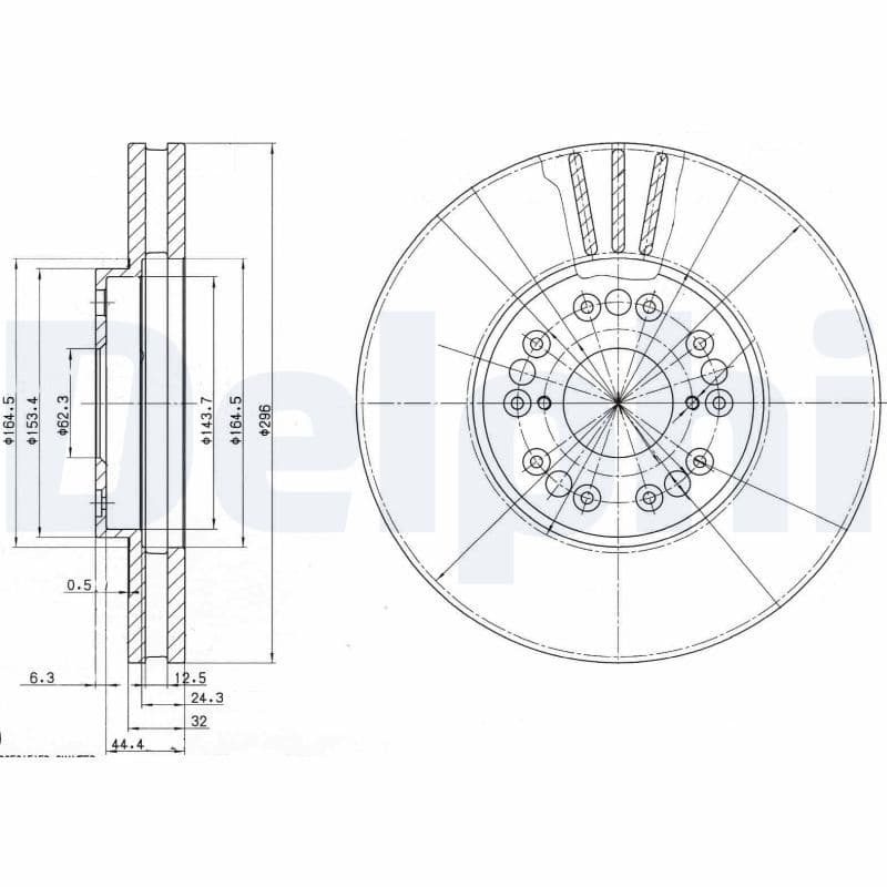 Bremžu diski DELPHI BG2829 1