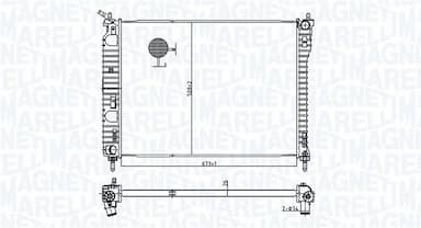 Radiators, Motora dzesēšanas sistēma MAGNETI MARELLI 350213179800 1