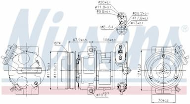 Kompresors, Gaisa kond. sistēma NISSENS 89126 5