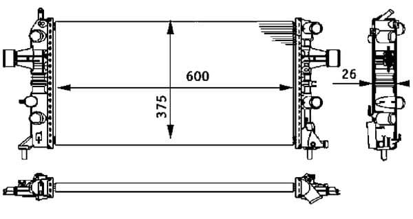 Radiators, Motora dzesēšanas sistēma MAHLE CR 237 000S 1