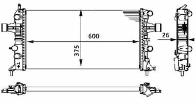 Radiators, Motora dzesēšanas sistēma MAHLE CR 237 000S 1