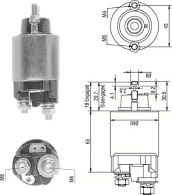 Ievilcējrelejs, Starteris MAGNETI MARELLI 940113050233 1