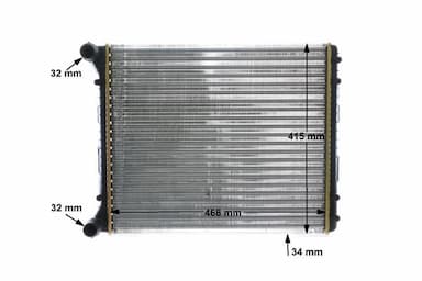 Radiators, Motora dzesēšanas sistēma MAHLE CR 1418 000S 12