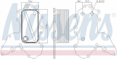 Eļļas radiators, Motoreļļa NISSENS 90984 6