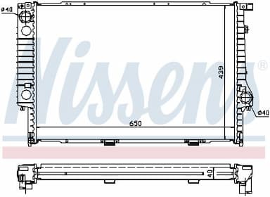 Radiators, Motora dzesēšanas sistēma NISSENS 60747A 5