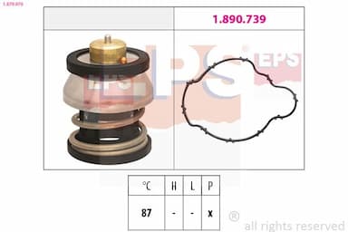 Termostats, Dzesēšanas šķidrums EPS 1.879.976 1