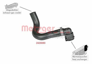 Radiatora cauruļvads METZGER 2420060 2