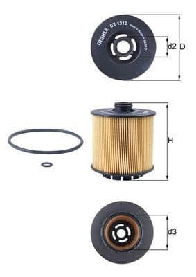 Eļļas filtrs KNECHT OX 1312D 1