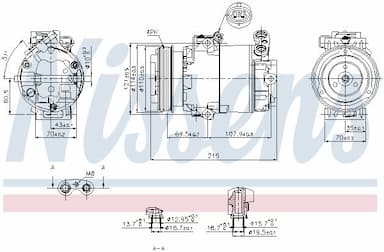 Kompresors, Gaisa kond. sistēma NISSENS 89333 5