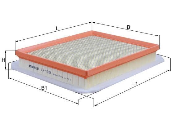 Gaisa filtrs MAHLE LX 1926 1