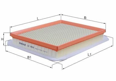Gaisa filtrs MAHLE LX 1926 1