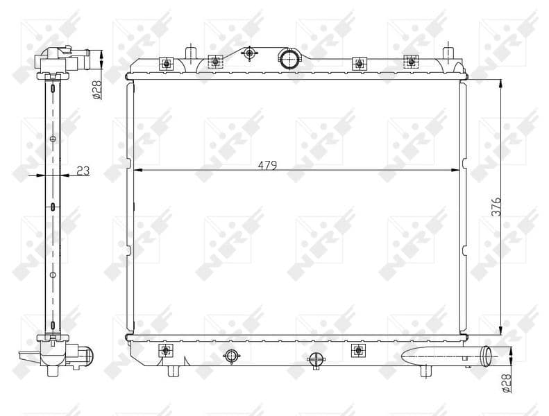 Radiators, Motora dzesēšanas sistēma NRF 56147 1