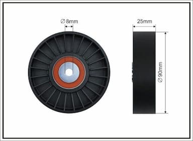 Parazīt-/Vadrullītis, Ķīļrievu siksna CAFFARO 12-56 1