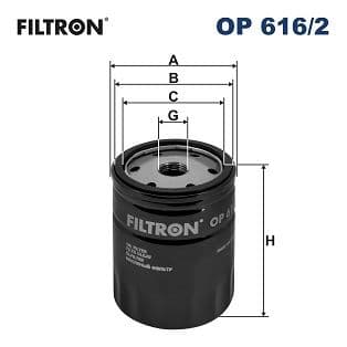 Eļļas filtrs FILTRON OP 616/2 1