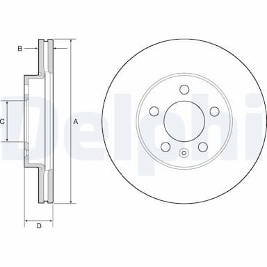 Bremžu diski DELPHI BG4963C 1