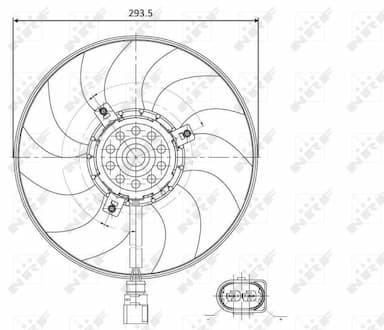 Ventilators, Motora dzesēšanas sistēma NRF 47395 2